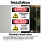 Signmission Do Not Operate Without Guards Bilingual Danger Sign, Vinyl Decal, 10in W x 14in L, 2PK OS-2PACK-DS-D-1014-VS-1160 - alternate 6
